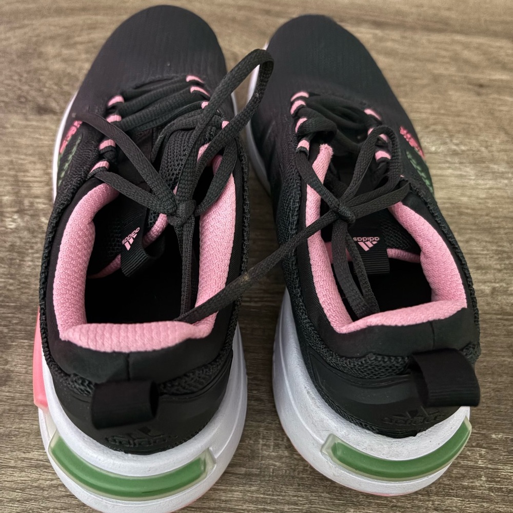 Adidas Pink and Black Athletic Shoes